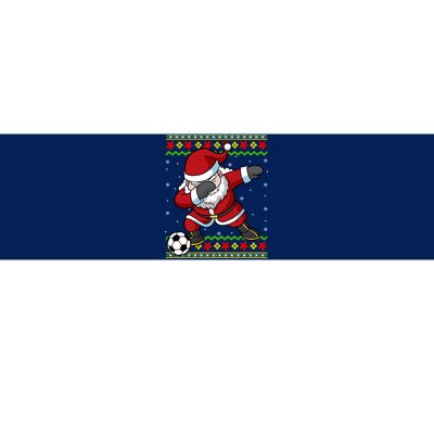 Santa Claus Soccer Dabbing Christmas Bumper Sticker