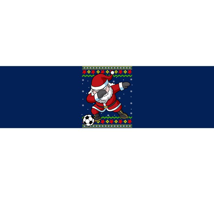 Santa Claus Soccer Dabbing Christmas Bumper Sticker