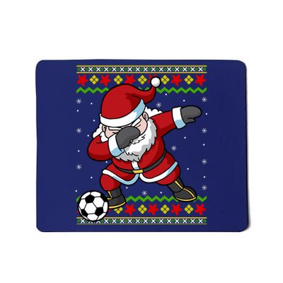 Santa Claus Soccer Dabbing Christmas Mousepad