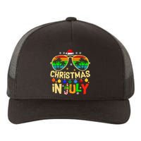 Santa Claus Sunglasses Beach Christmas In July Yupoong Adult 5-Panel Trucker Hat