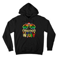 Santa Claus Sunglasses Beach Christmas In July Hoodie