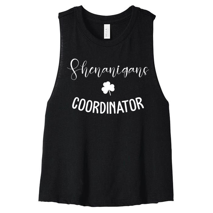 Shenanigans Coordinator Women's Racerback Cropped Tank