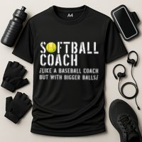 Softball Coach Shirts Softball Dad For Men Softball Coach Cooling Performance Crew T-Shirt