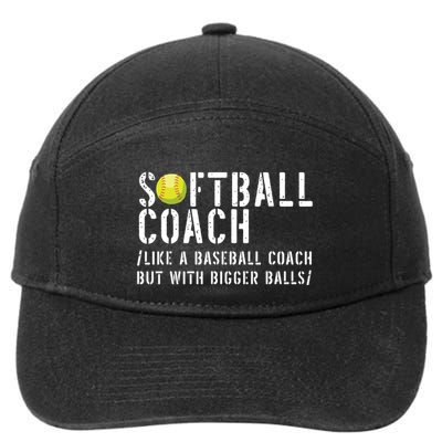 Softball Coach Shirts Softball Dad For Men Softball Coach 7-Panel Snapback Hat
