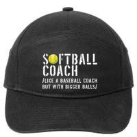 Softball Coach Shirts Softball Dad For Men Softball Coach 7-Panel Snapback Hat
