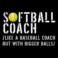 Softball Coach Shirts Softball Dad For Men Softball Coach 7-Panel Snapback Hat