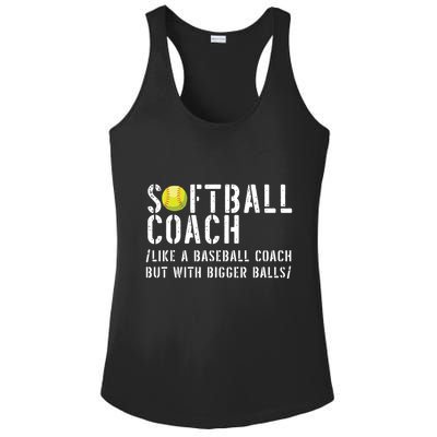 Softball Coach Shirts Softball Dad For Men Softball Coach Ladies PosiCharge Competitor Racerback Tank