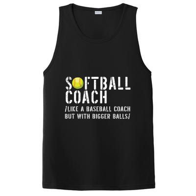 Softball Coach Shirts Softball Dad For Men Softball Coach PosiCharge Competitor Tank
