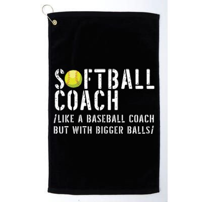 Softball Coach Shirts Softball Dad For Men Softball Coach Platinum Collection Golf Towel