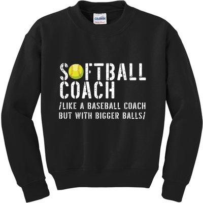 Softball Coach Shirts Softball Dad For Men Softball Coach Kids Sweatshirt