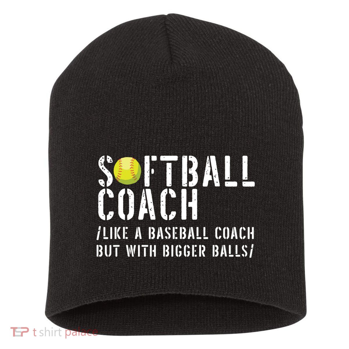Softball Coach Shirts Softball Dad For Men Softball Coach Short Acrylic Beanie