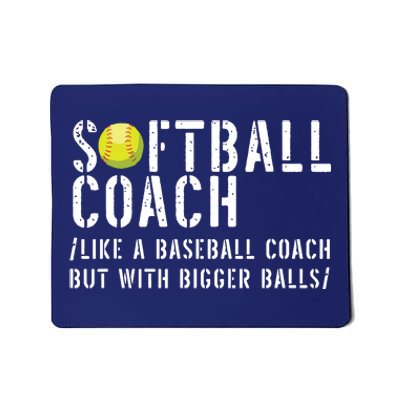 Softball Coach Shirts Softball Dad For Men Softball Coach Mousepad