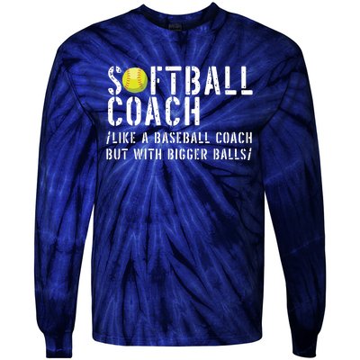 Softball Coach Shirts Softball Dad For Men Softball Coach Tie-Dye Long Sleeve Shirt