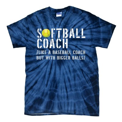 Softball Coach Shirts Softball Dad For Men Softball Coach Tie-Dye T-Shirt