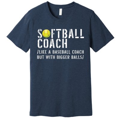 Softball Coach Shirts Softball Dad For Men Softball Coach Premium T-Shirt