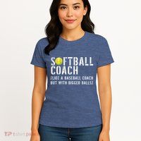 Softball Coach Shirts Softball Dad For Men Softball Coach Womens T-Shirt