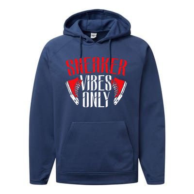 Sneaker Collector Sneakerhead Shoe Lover I Love Sneakers Performance Fleece Hoodie