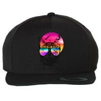 Summer Cat Wool Snapback Cap