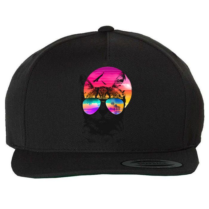 Summer Cat Wool Snapback Cap