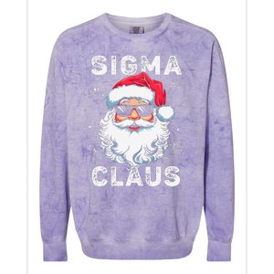 Sigma Claus Santa Funny Christmas Rizz Male The Rizzler Meme Colorblast Crewneck Sweatshirt