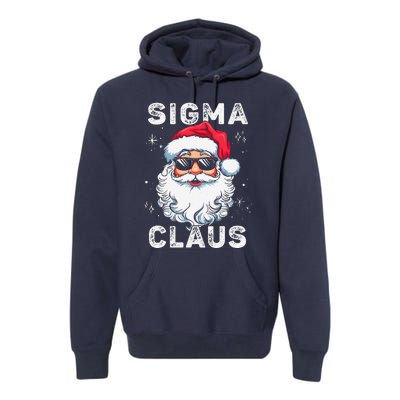 Sigma Claus Santa Funny Christmas Rizz Male The Rizzler Meme Premium Hoodie