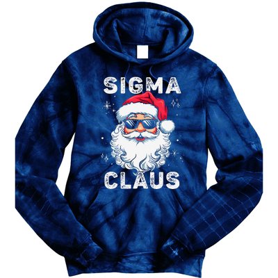 Sigma Claus Santa Funny Christmas Rizz Male The Rizzler Meme Tie Dye Hoodie