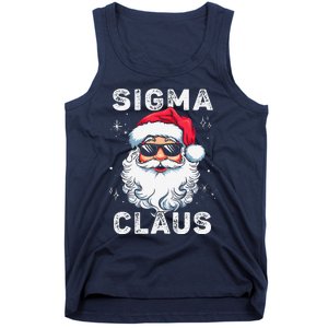 Sigma Claus Santa Funny Christmas Rizz Male The Rizzler Meme Tank Top