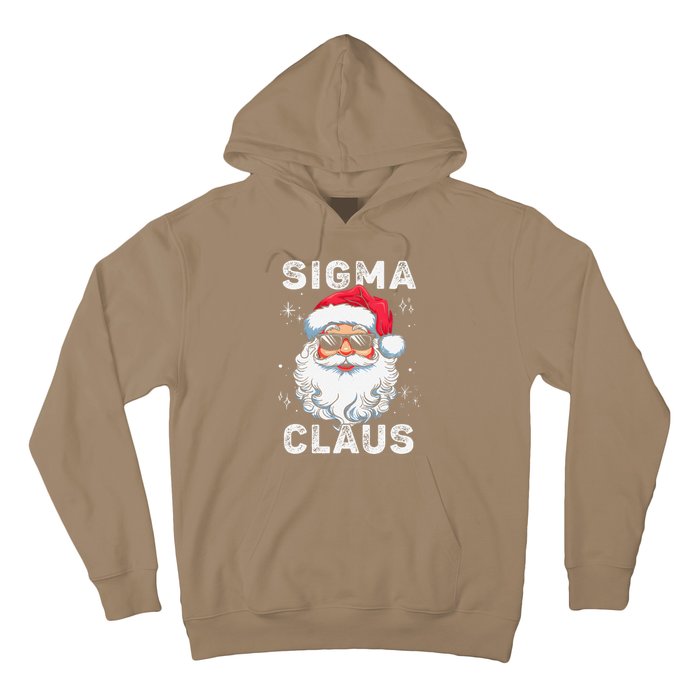 Sigma Claus Santa Funny Christmas Rizz Male The Rizzler Meme Hoodie