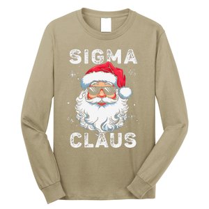 Sigma Claus Santa Funny Christmas Rizz Male The Rizzler Meme Long Sleeve Shirt