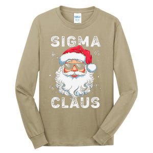 Sigma Claus Santa Funny Christmas Rizz Male The Rizzler Meme Tall Long Sleeve T-Shirt