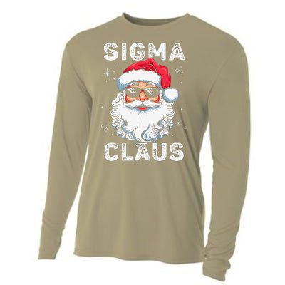 Sigma Claus Santa Funny Christmas Rizz Male The Rizzler Meme Cooling Performance Long Sleeve Crew