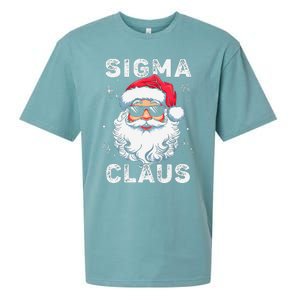 Sigma Claus Santa Funny Christmas Rizz Male The Rizzler Meme Sueded Cloud Jersey T-Shirt