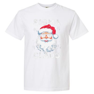 Sigma Claus Santa Funny Christmas Rizz Male The Rizzler Meme Garment-Dyed Heavyweight T-Shirt