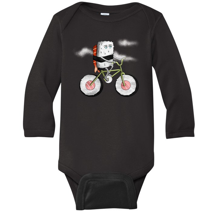 Sushi Cycling Baby Long Sleeve Bodysuit