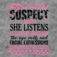 Suspect Claims She Listens And DoesnT Judge The Eye Rolls 7-Panel Snapback Hat