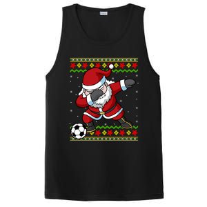 Santa Claus Soccer Dabbing Xmas PosiCharge Competitor Tank