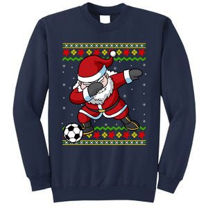 Santa Claus Soccer Dabbing Xmas Sweatshirt