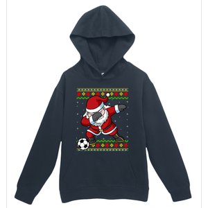 Santa Claus Soccer Dabbing Xmas Urban Pullover Hoodie