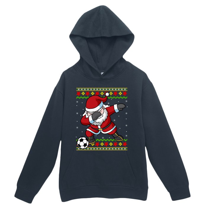 Santa Claus Soccer Dabbing Xmas Urban Pullover Hoodie