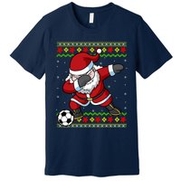 Santa Claus Soccer Dabbing Xmas Premium T-Shirt