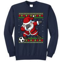 Santa Claus Soccer Dabbing Xmas Tall Sweatshirt