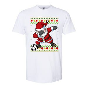 Santa Claus Soccer Dabbing Xmas Softstyle CVC T-Shirt