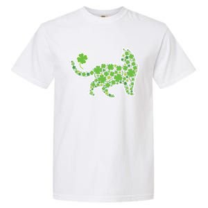 Shamrock Cat St Patricks Day For Irish Feline Lover Gift Garment-Dyed Heavyweight T-Shirt