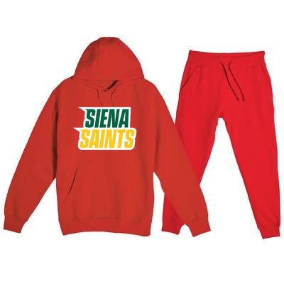 Siena College Saints Premium Hooded Sweatsuit Set