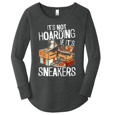 Shoe Collector Sneakerhead Shoe Lover I Love Sneakers Women's Perfect Tri Tunic Long Sleeve Shirt