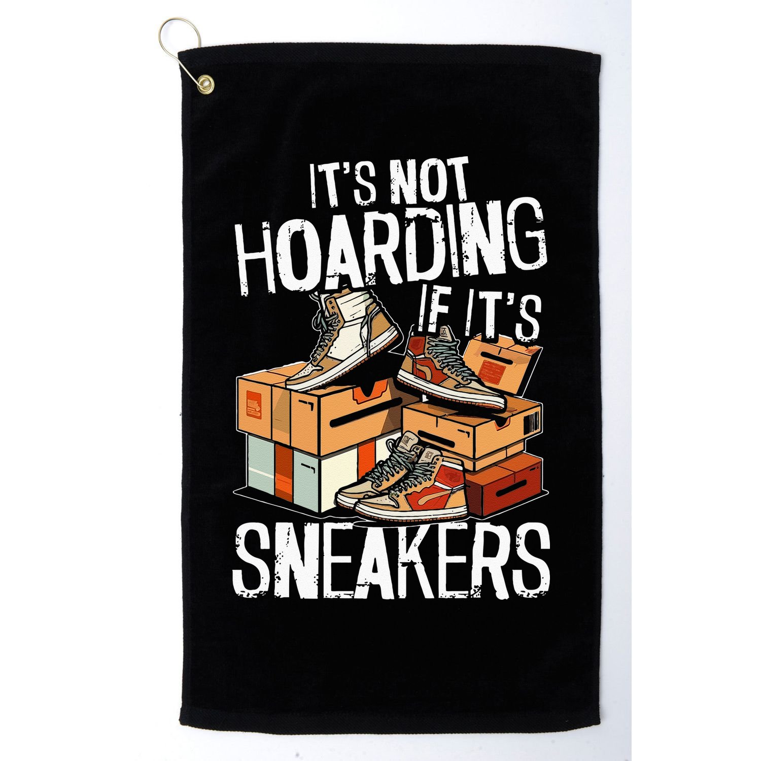 Shoe Collector Sneakerhead Shoe Lover I Love Sneakers Golf Towel