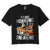 Shoe Collector Sneakerhead Shoe Lover I Love Sneakers Women's Crop Top Tee