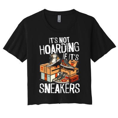 Shoe Collector Sneakerhead Shoe Lover I Love Sneakers Women's Crop Top Tee