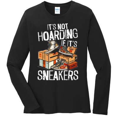 Shoe Collector Sneakerhead Shoe Lover I Love Sneakers Ladies Long Sleeve Shirt