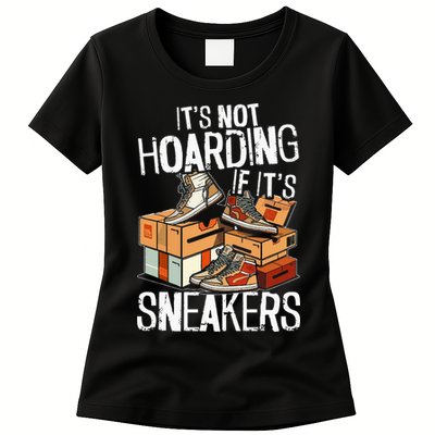 Shoe Collector Sneakerhead Shoe Lover I Love Sneakers Womens T-Shirt